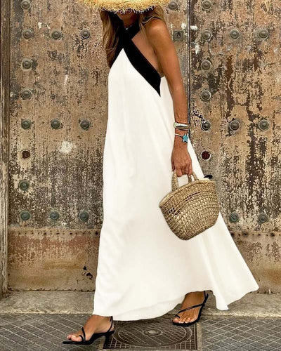 Hayden Narah | Cross-neck dress