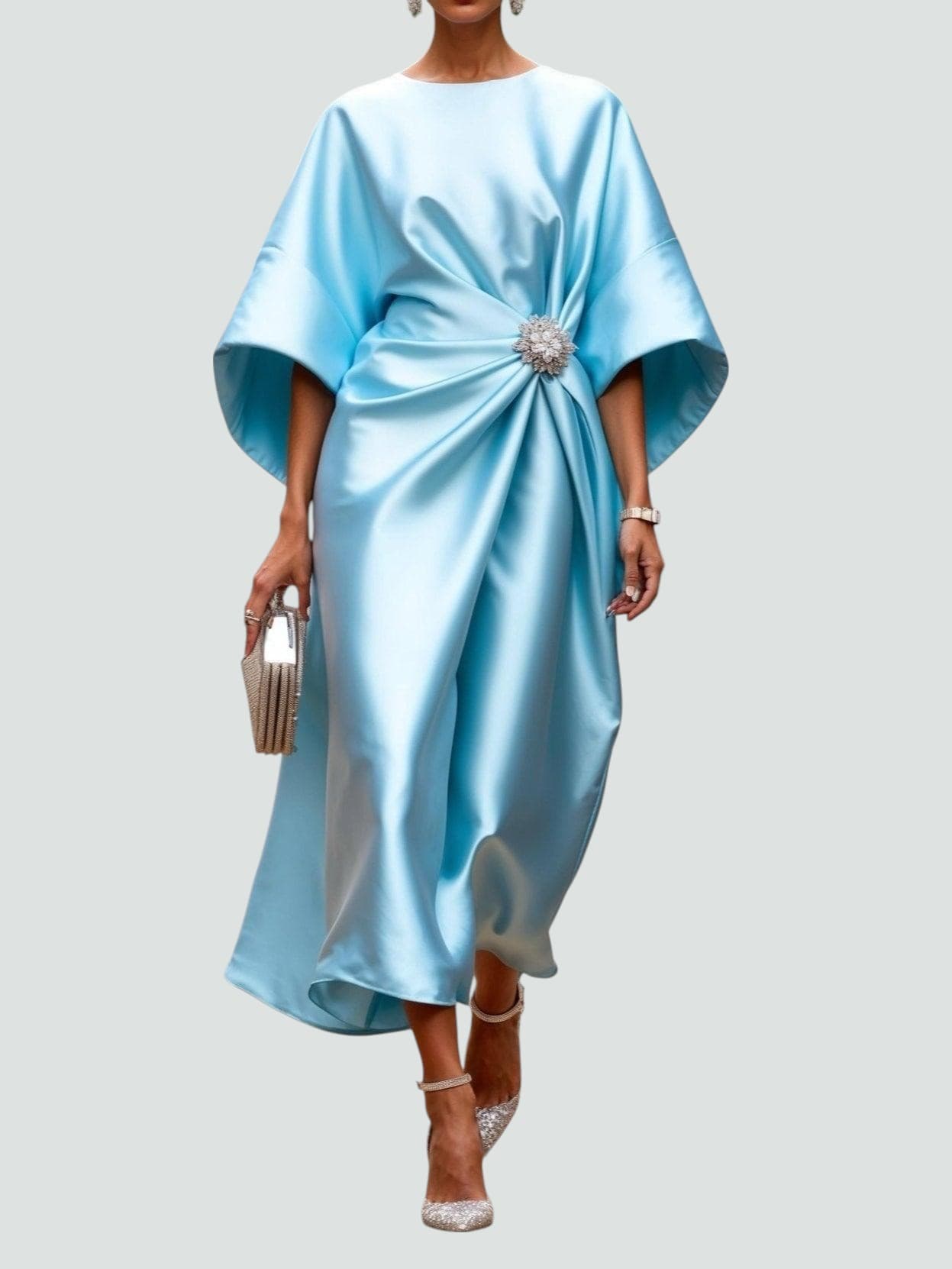 Hayden Hailey | Elegant satin maxi dress