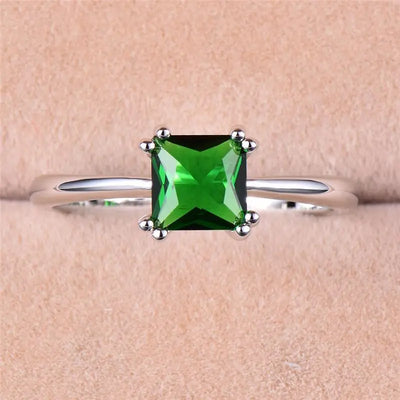 Hayden Beth | Square Emerald Ring