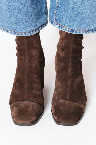 Hayden Victoria | Square Toe Heeled Boots