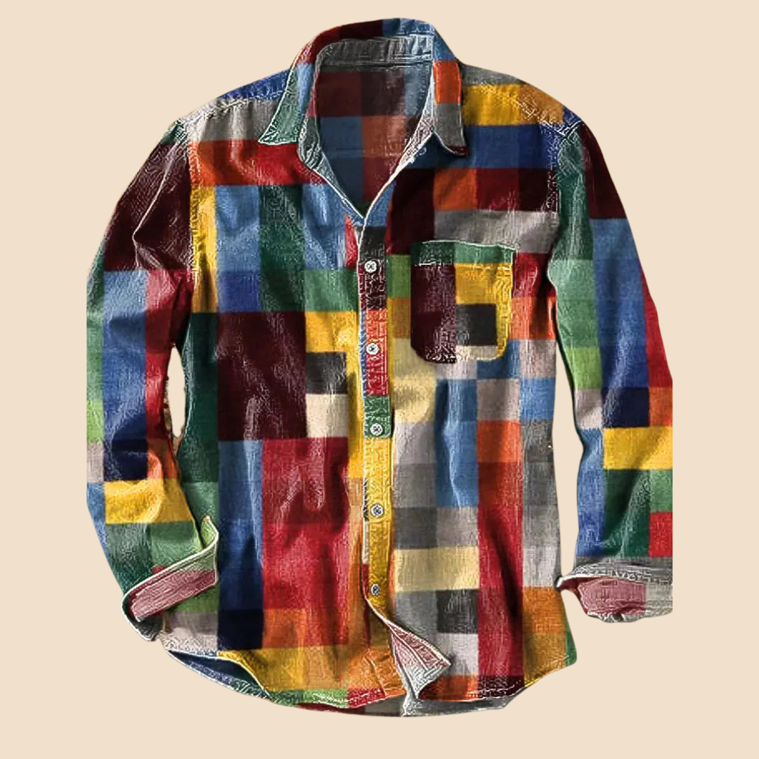Hayden Colorado | Vintage long-sleeved rainbow shirt