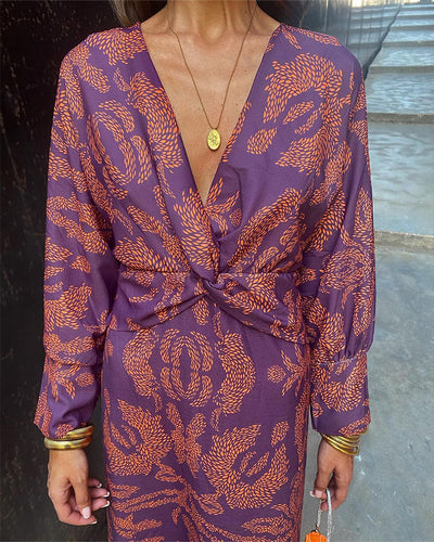 Hayden Arielle - Boho Luxe Wrap Dress Casual Chic Blend