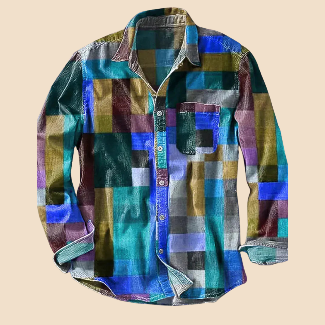 Hayden Colorado | Vintage long-sleeved rainbow shirt