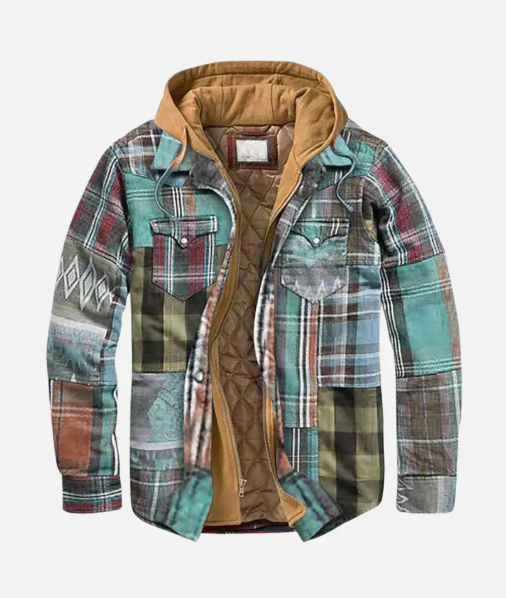 Hayden Alain – Patchwork plaid jacket