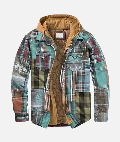 Hayden Alain – Patchwork plaid jacket