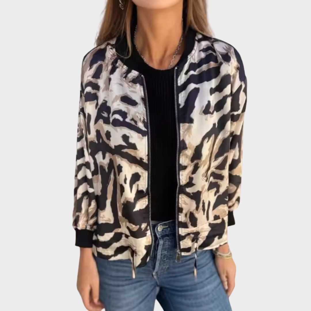 Hayden Margot | Elegant Zebra Print Jacket