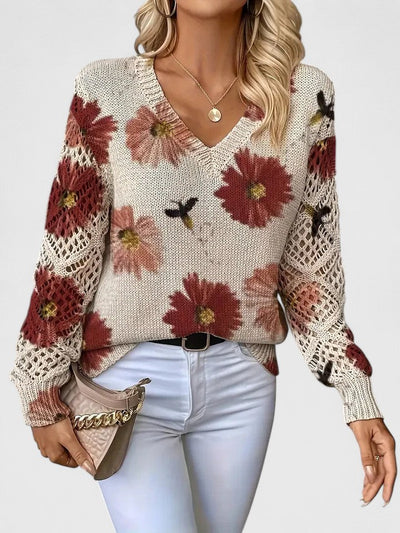 Hayden Trista™ | Elegant Floral Pullover