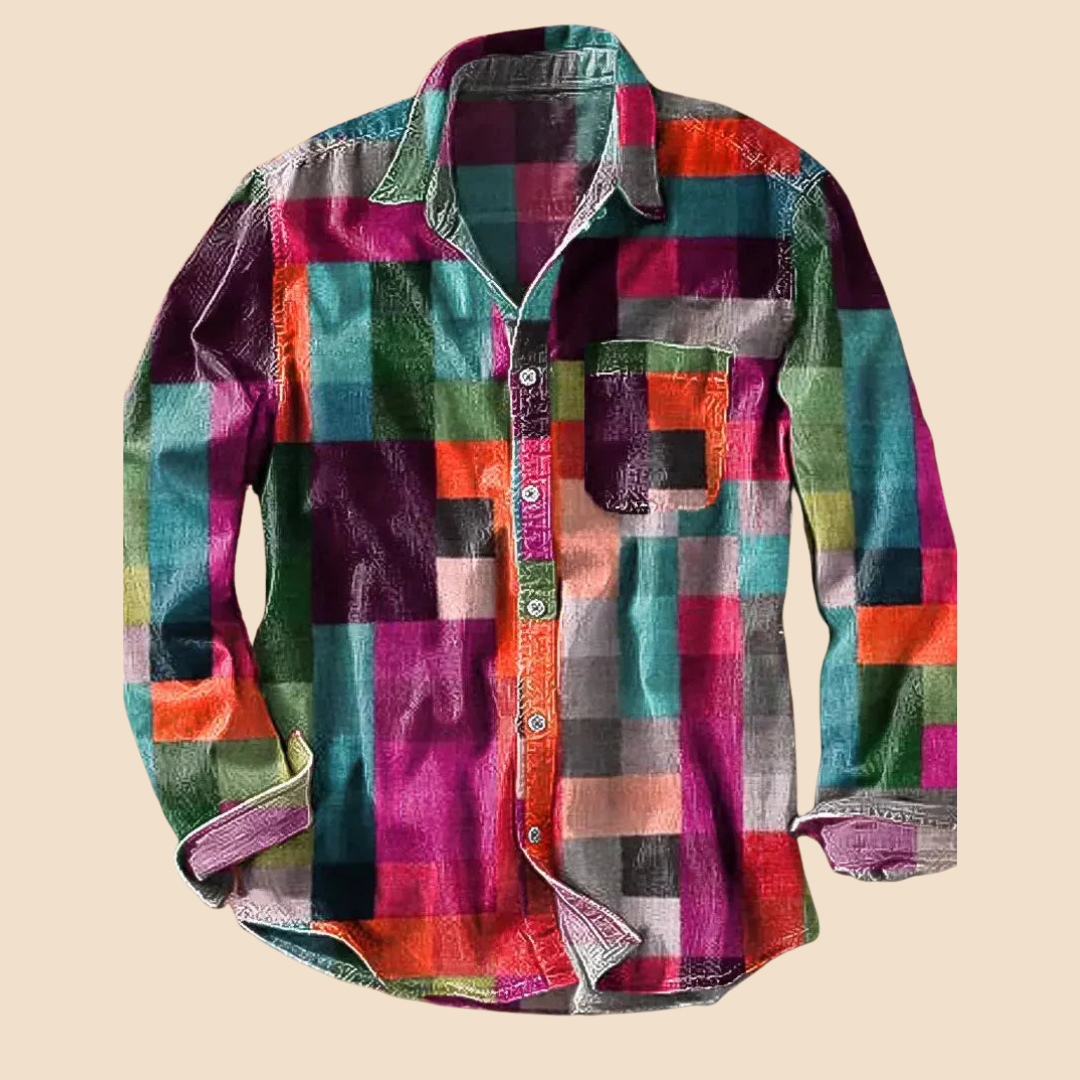 Hayden Colorado | Vintage long-sleeved rainbow shirt