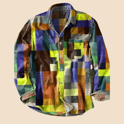 Hayden Colorado | Vintage long-sleeved rainbow shirt