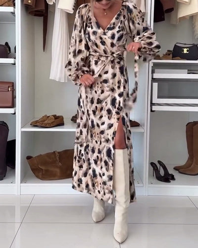 Hayden Romilly | Printed V-Neck Sexy Dress