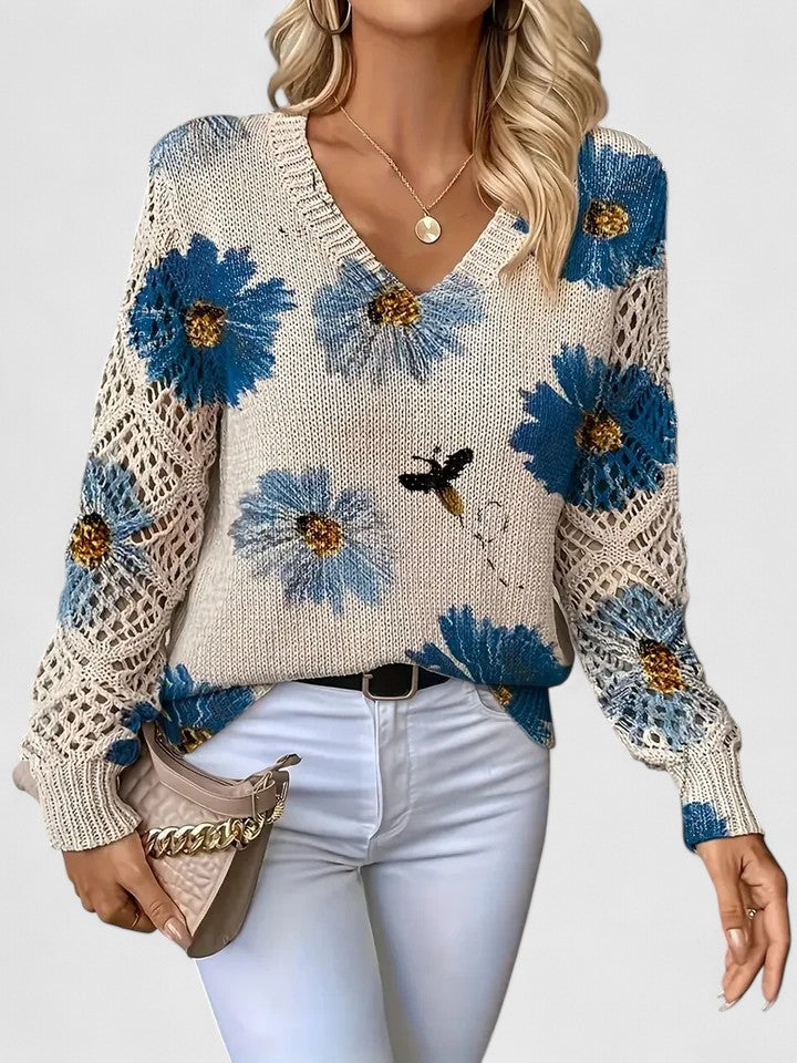 Hayden Trista™ | Elegant Floral Pullover