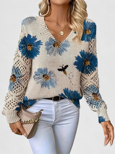 Hayden Trista™ | Elegant Floral Pullover