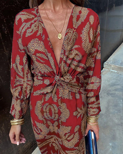 Hayden Arielle - Boho Luxe Wrap Dress Casual Chic Blend