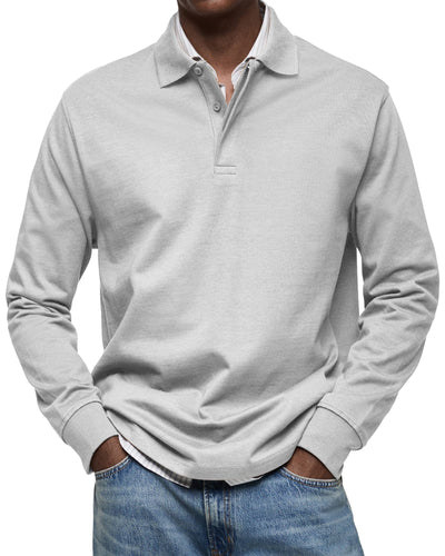 Hayden Charles | Classic Long Sleeve Polo Shirt