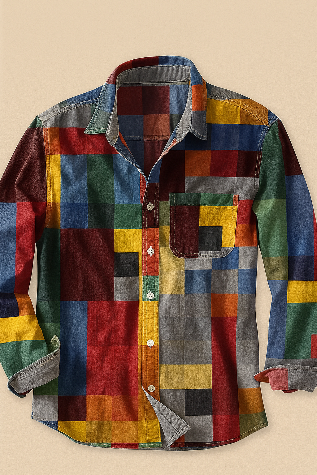 Hayden Colorado | Vintage long-sleeved rainbow shirt