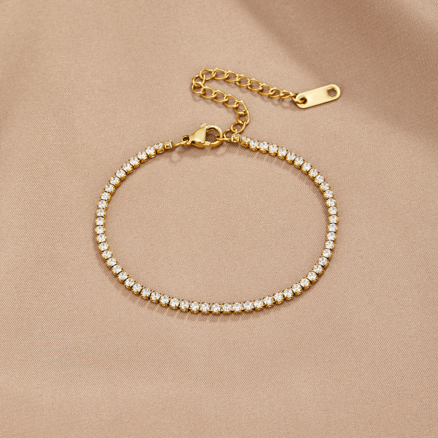 Hayden Summer | Gold Tennis Bracelet