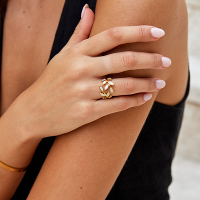Hayden Serene | Gold Leaf Ring