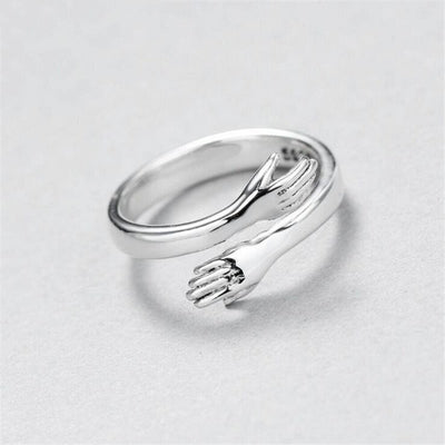 Embrace - Adjustable Silver Ring
