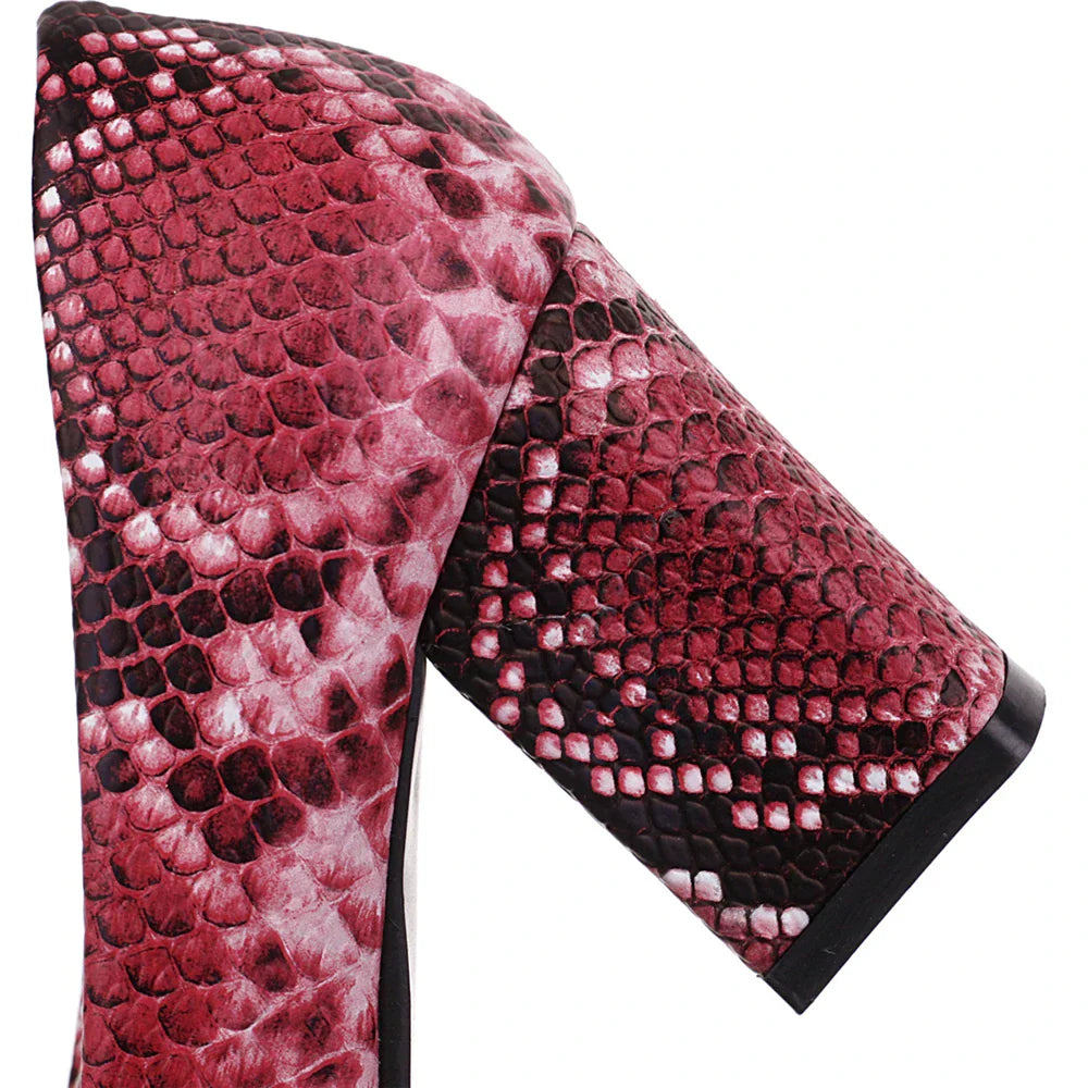 Hayden Patricia | Snake-Embossed Pumps