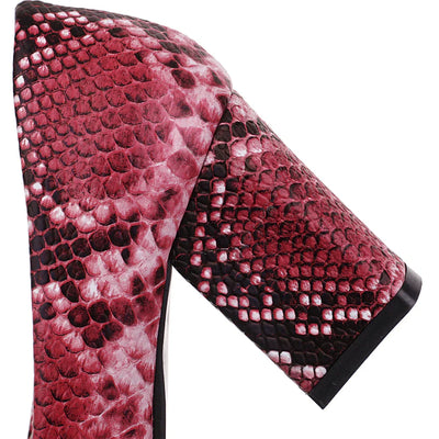 Hayden Patricia | Snake-Embossed Pumps