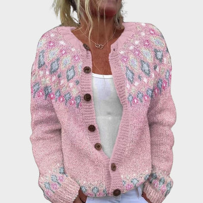 Sofie | Loose fitting cardigan with print