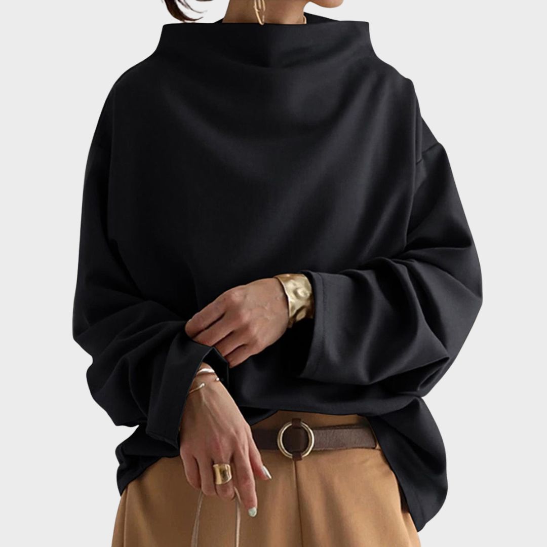 Elly | High-Neck Soft Knit Top
