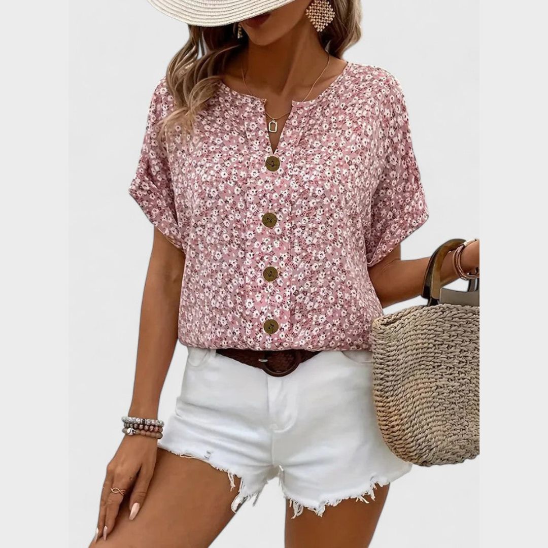 Hayden Sabrine | Elegant Floral Summer Top
