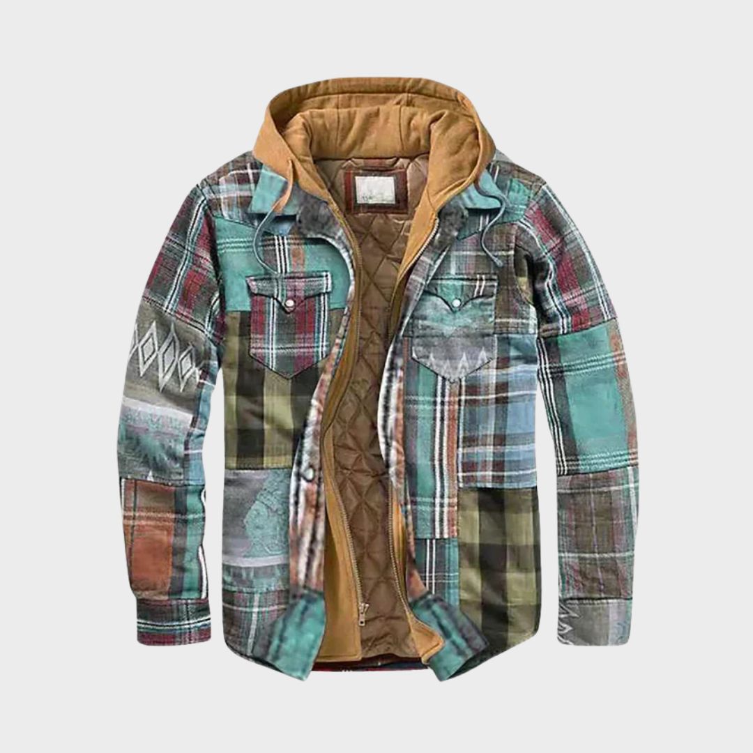 Hayden Alain – Patchwork plaid jacket