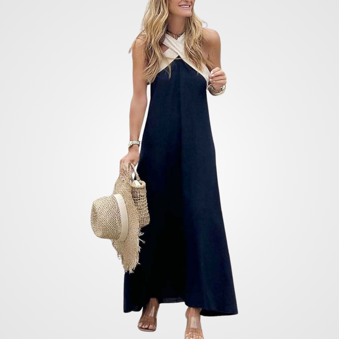 Hayden Narah | Cross-neck dress