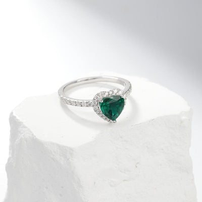 Hayden Ellie | Emerald Heart Ring