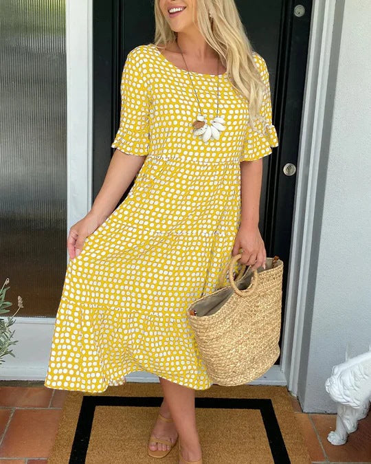 Hayden Caroline | Relaxed Tiered Midi Dress