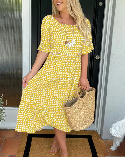 Hayden Caroline | Relaxed Tiered Midi Dress