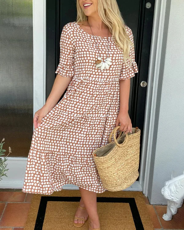 Hayden Caroline | Relaxed Tiered Midi Dress