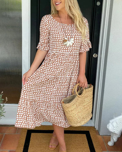 Hayden Caroline | Relaxed Tiered Midi Dress