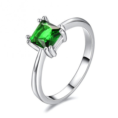 Hayden Beth | Square Emerald Ring