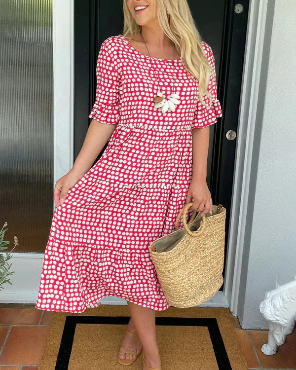 Hayden Caroline | Relaxed Tiered Midi Dress