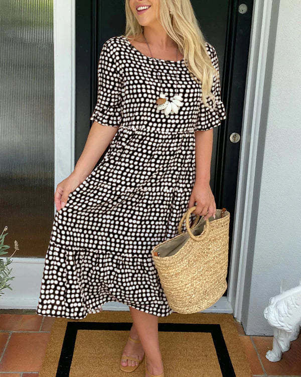 Hayden Caroline | Relaxed Tiered Midi Dress