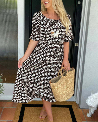 Hayden Caroline | Relaxed Tiered Midi Dress