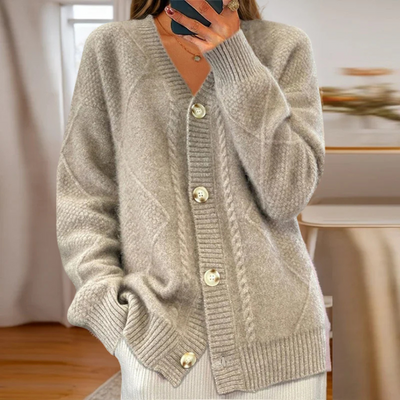 Hayden Éloise | Cable-Knit Cardigan