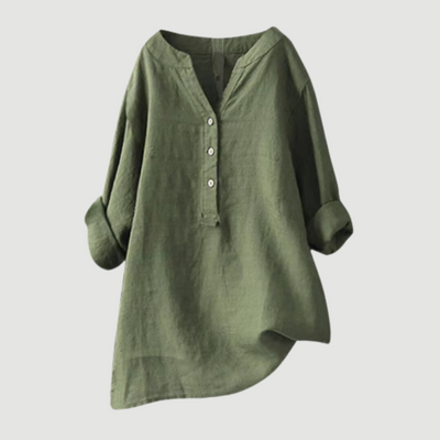 Hayden Joy | Lightweight linen blouse with buttons