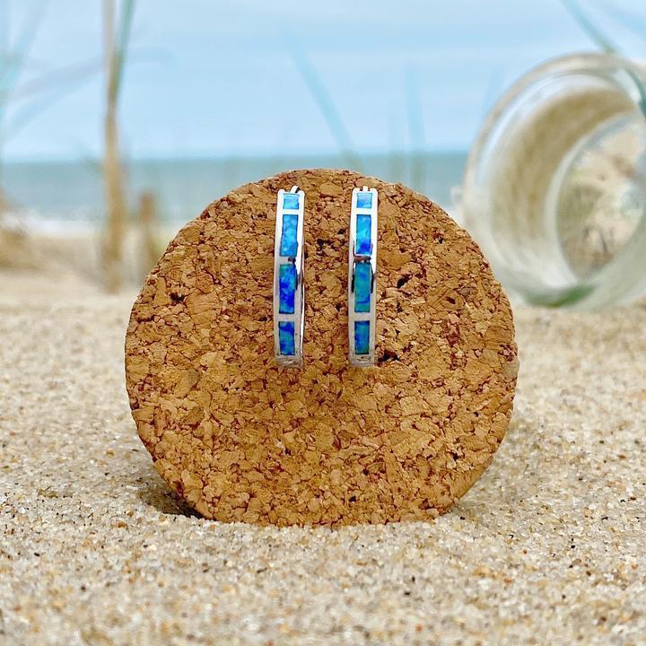 Hayden Blue | Ocean Inspired Luxury Silver and Opal Earrings