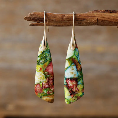 Hayden Amelia | Vintage Earrings With Colored Natural Stones