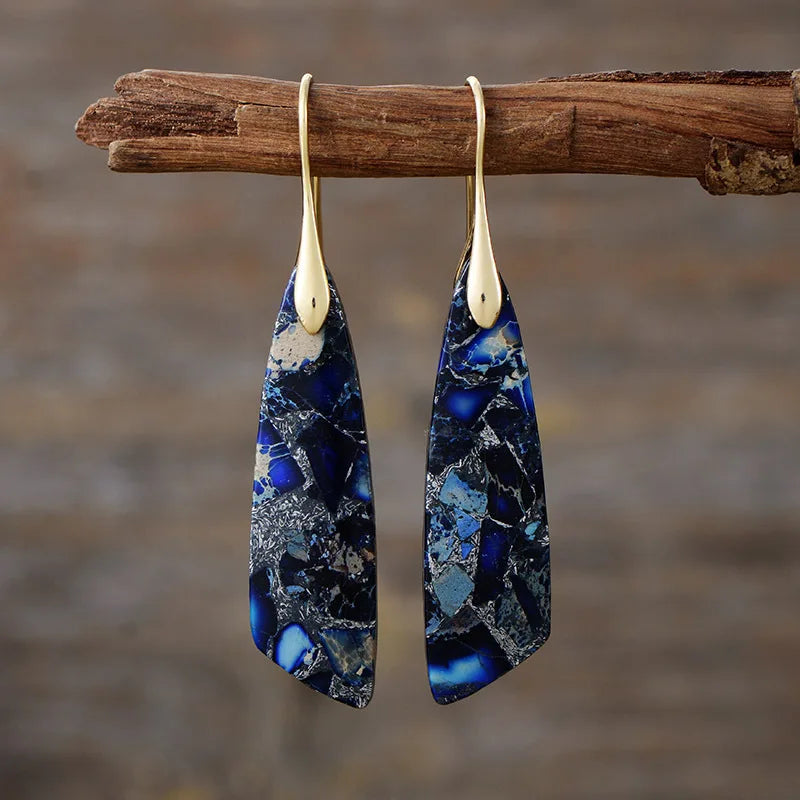 Hayden Amelia | Vintage Earrings With Colored Natural Stones