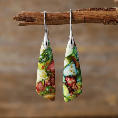 Hayden Amelia | Vintage Earrings With Colored Natural Stones