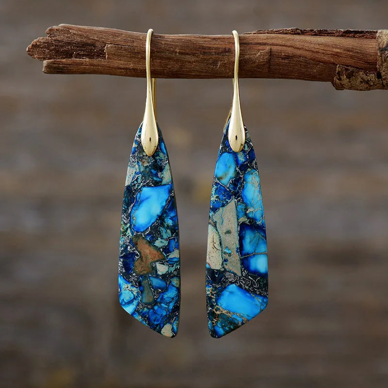 Hayden Amelia | Vintage Earrings With Colored Natural Stones