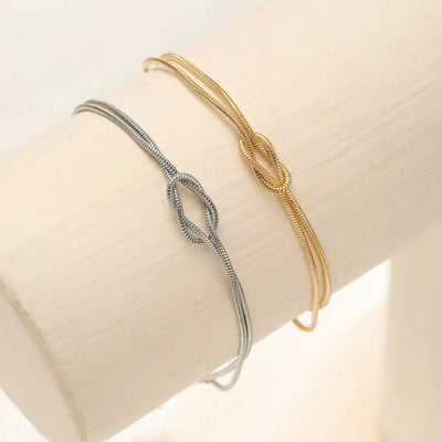 Hayden Dakota | Stainless Steel Love Knot Bracelet