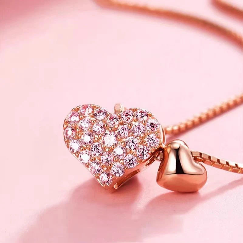 Hayden Keli | Silver Heart Pennant Necklace