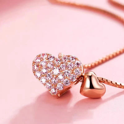 Hayden Keli | Silver Heart Pennant Necklace