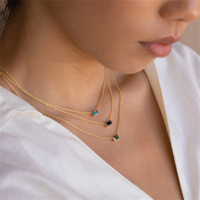 Hayden Nevaeh | Stainless Steel Birthstone Necklace