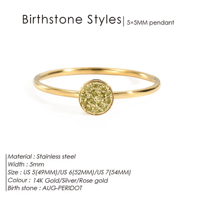 Hayden Emery | Zirconia Birthstone Ring